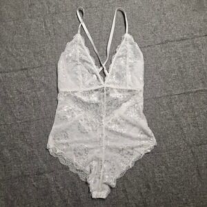 Romantic Fairycore White Lace‎ Bodysuit